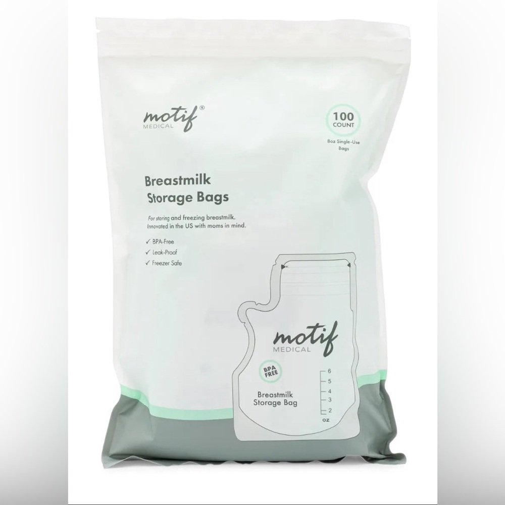 100 pack Motif Breastmilk Storage Bags NWT